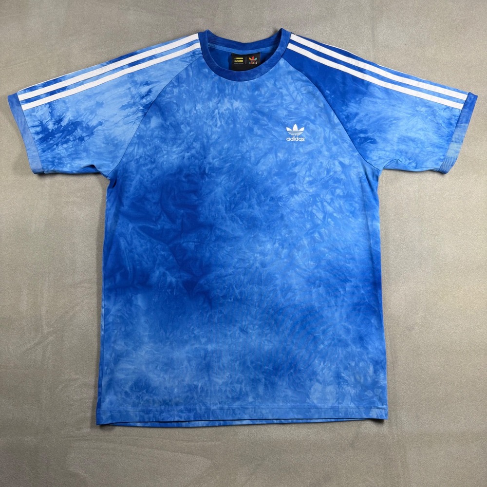 Adidas Pharrell Williams Hu Holi Tie Dye T-Shirt Mens Medium Blue CW9659 2018